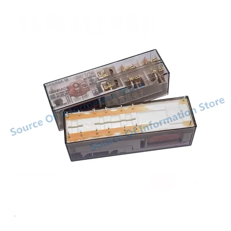 Safety Relay 18VDC 14PIN Model SR6B4018 SR6B6K18 - Electronic Component for Industrial Automation