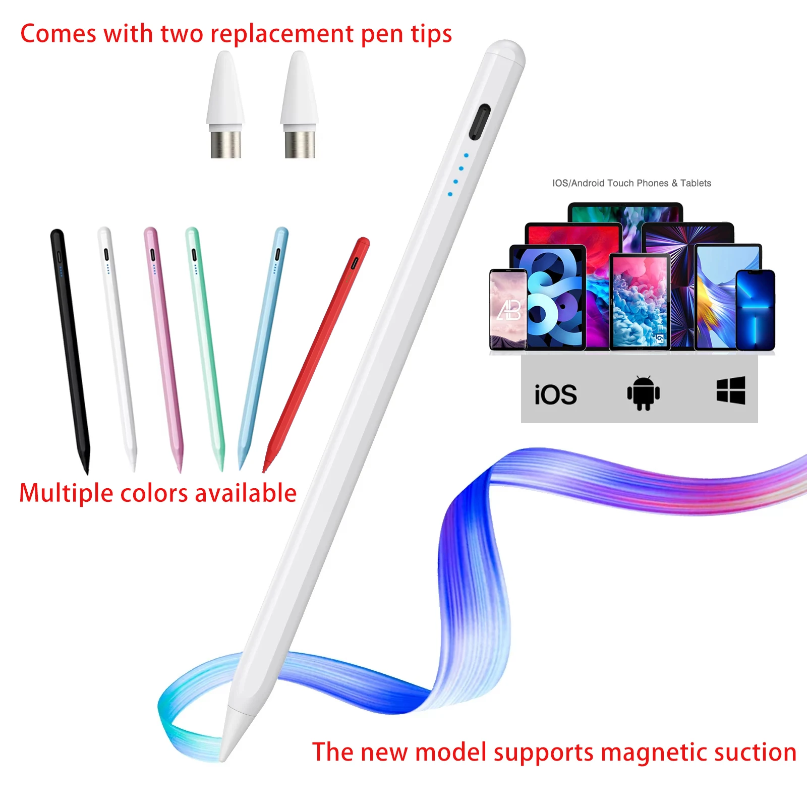 NEW Universal Stylus For Android IOS Capacitive Screen Touch Pen For iPad Apple Pencil For Huawei Xiaomi Tablet and Phone Pen