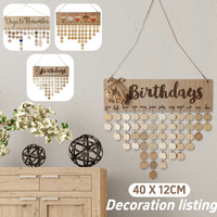 Creative Family Decorative Listing Wooden Calendar Birthday Reminder Boards Creative Unique Birthday Party Decoration Projects
