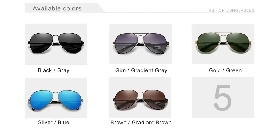 Echte KINGSEVEN Männer Aluminium Sonnenbrille Polarisierte UV400 Spiegel Männliche Sonnenbrille Für Frauen Angeln Fahren Brillen – Detail 3