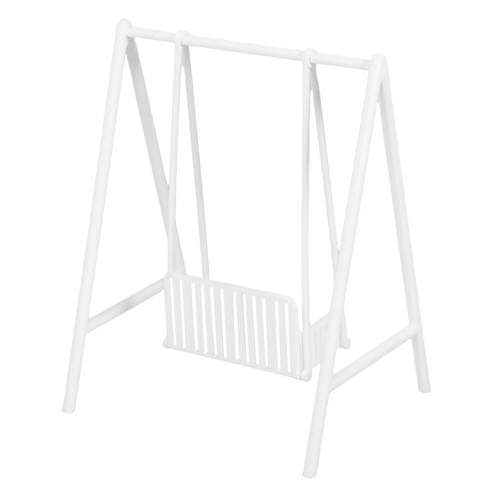 

1:12 Scale Miniature Garden Swing for Dollhouse Outdoor Decor Plastic Hanging Chair Prop Tiny Scene Decoration Miniature