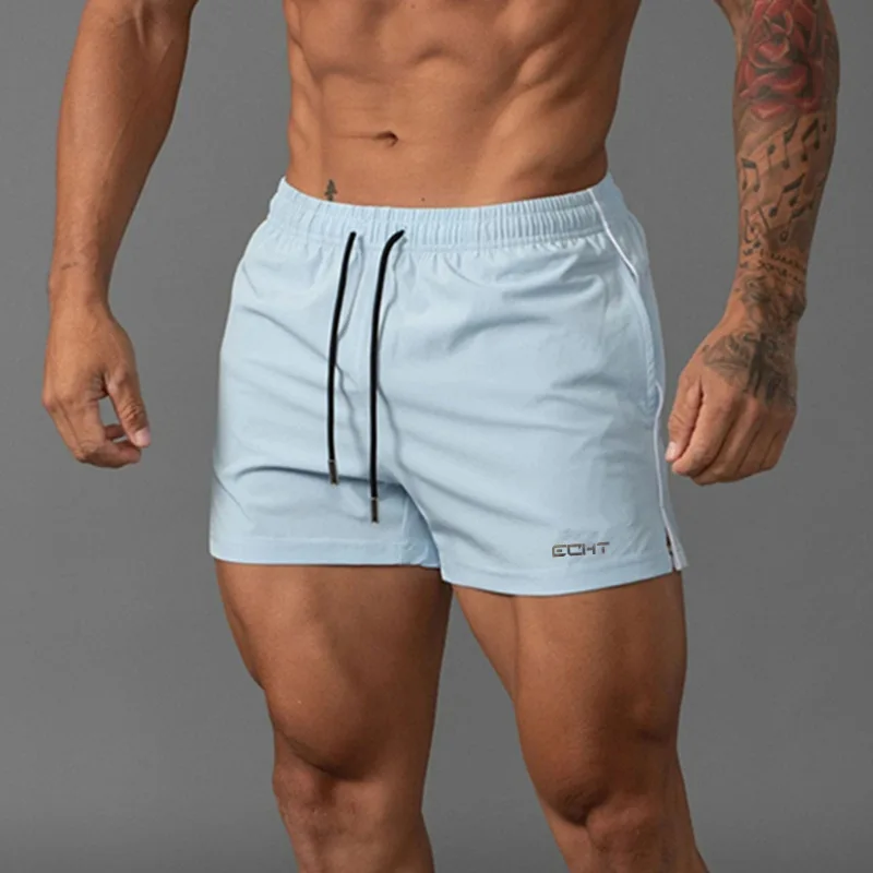 2022 New Men Shorts Fitness Bodybuilding Shorts Men Summer Gym Workout Male Breathable Quick Dry Sportswear Jogger Beach Shorts