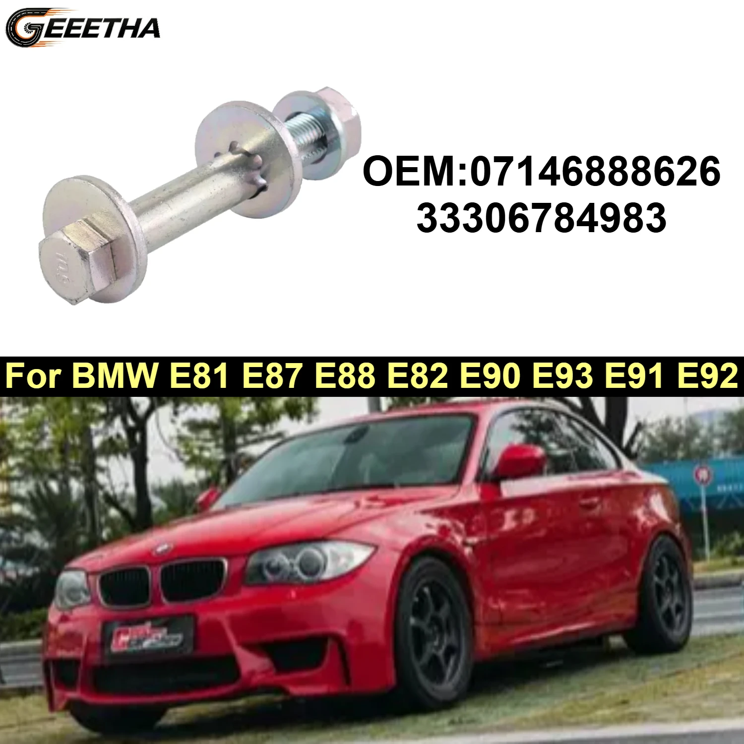 

Adjustment Cam Bolt Camber For BMW E81 E87 E88 E82 E90 E93 E91 E92 07146888626 33306784983