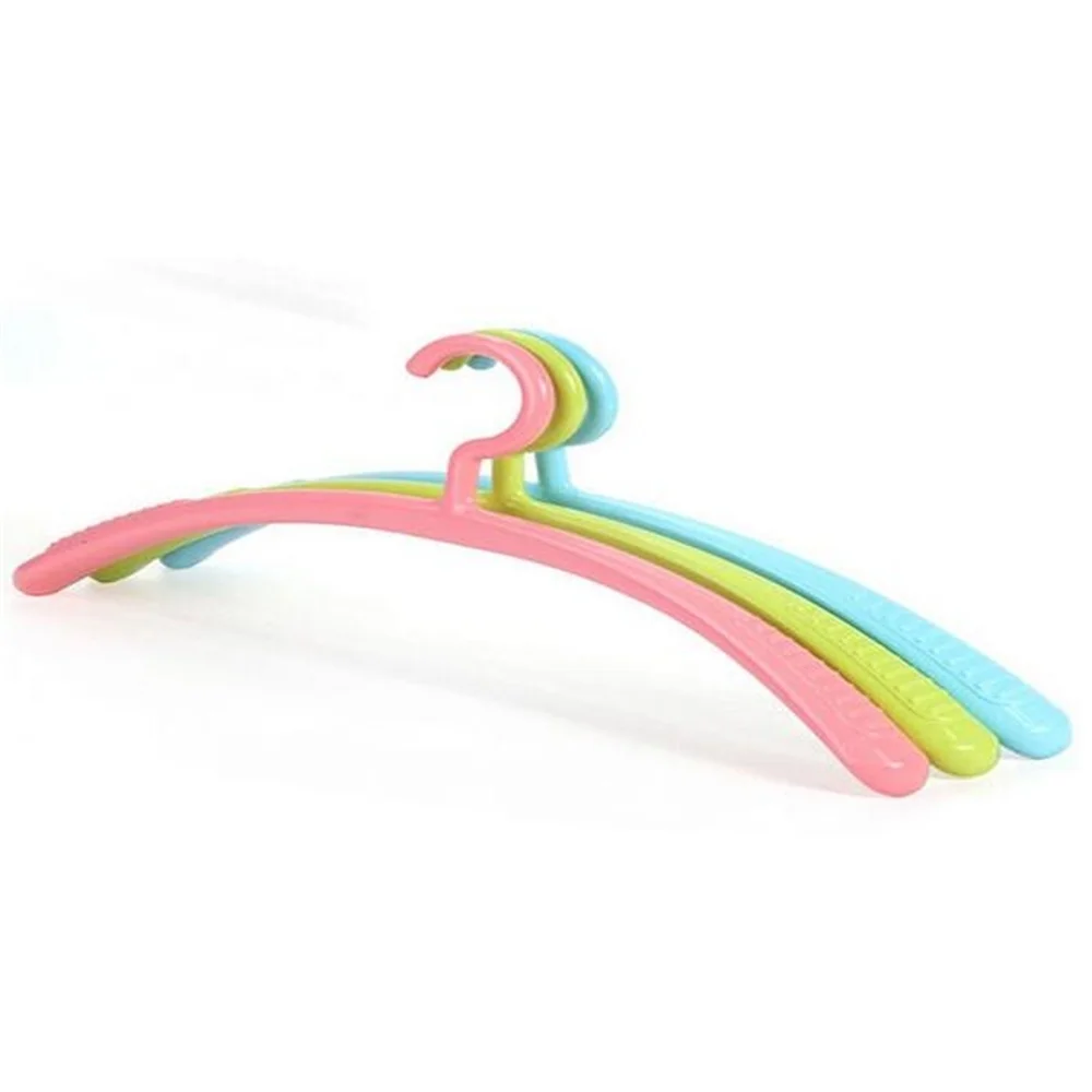 Thickened Crescent Plastic Hanger Candy Color Non-slip Skirt Display Rack Widen No Trace Adult Coat Hanger Clothing Racks