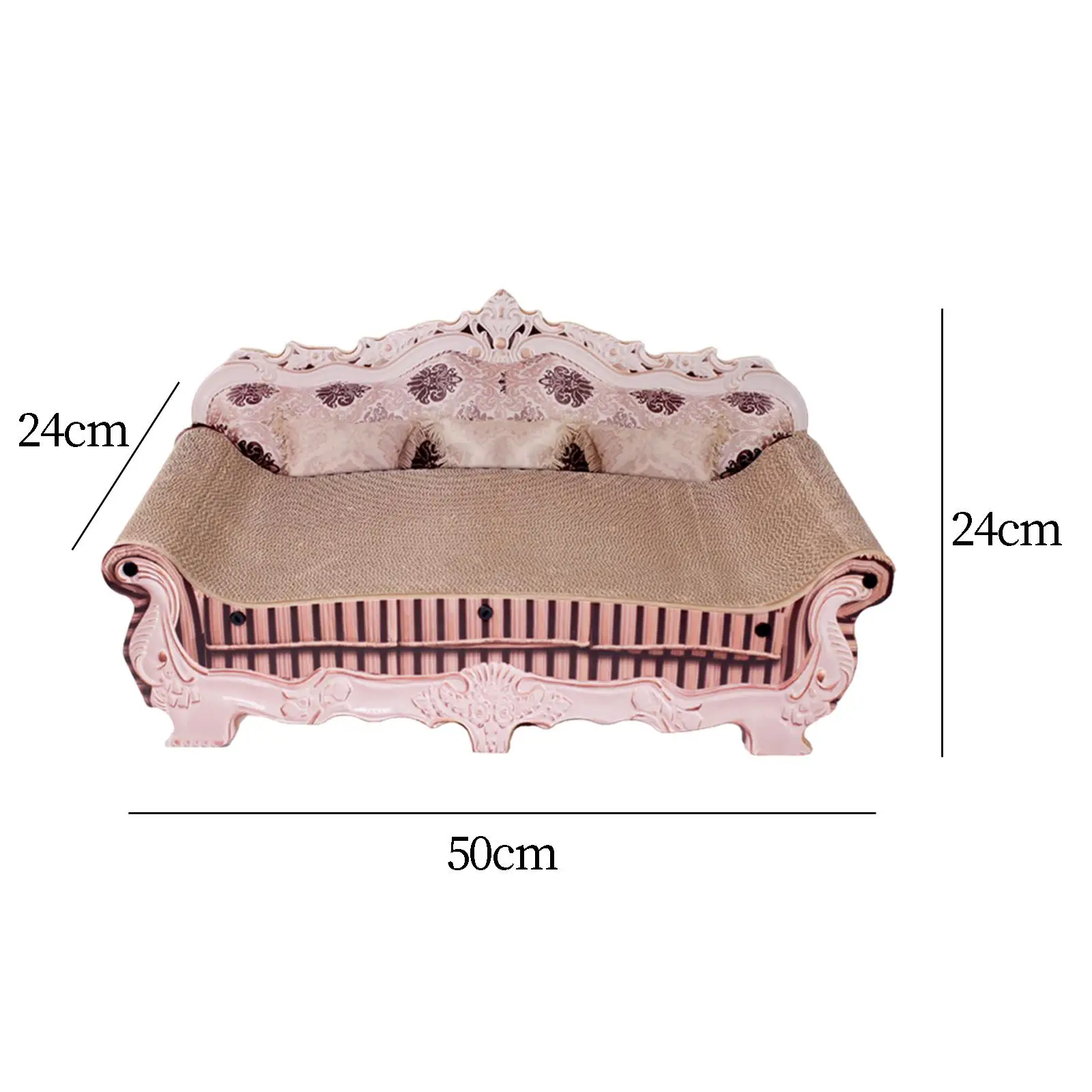 Cat Scratching Cushion, Cat Sofa, Scratching Post, 50.8 X 24.1 X 24.1 Cm,