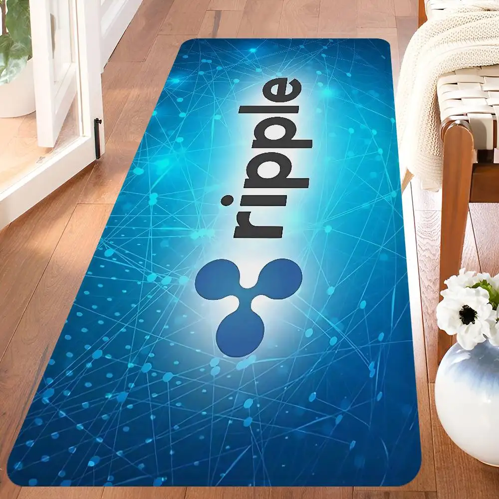 Xrp Ripple Crypto Floor Mat Cheaper Anti-slip Modern Living Room Balcony Printed Bedside Mats