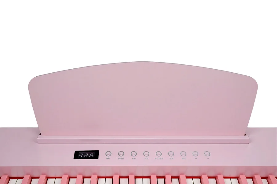 Portable 88‑Key Digital Piano Pink Wood Grain Touch Sensitive Keyboard For Home Beginner Daily Practice Performance view 3