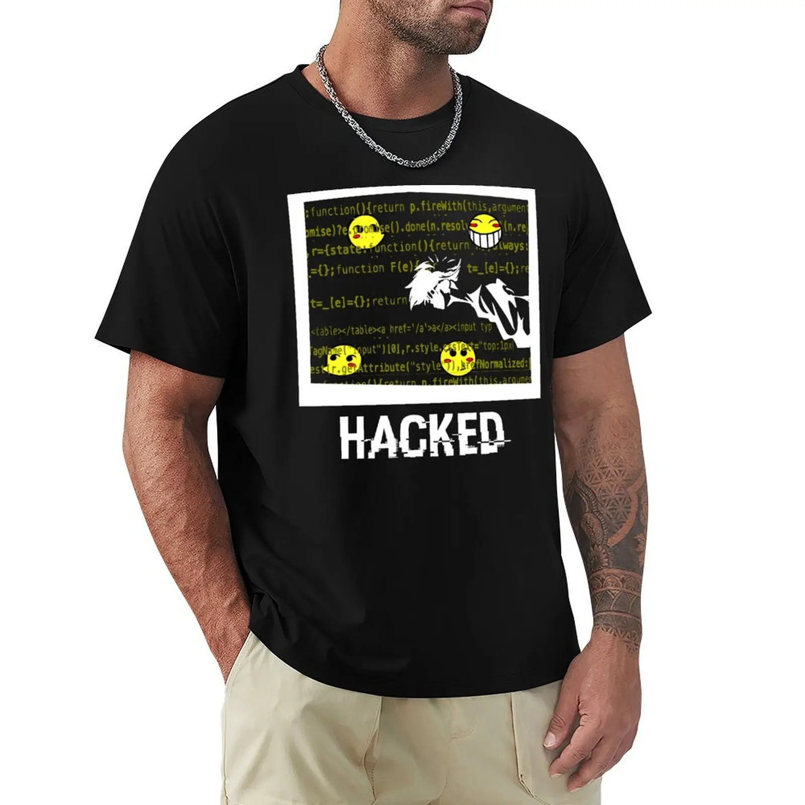 Hacked Radical Edward - Space Cowboy - Anime Hacker 90s Aesthetic T-Shirt Summer Holiday T-Shirt