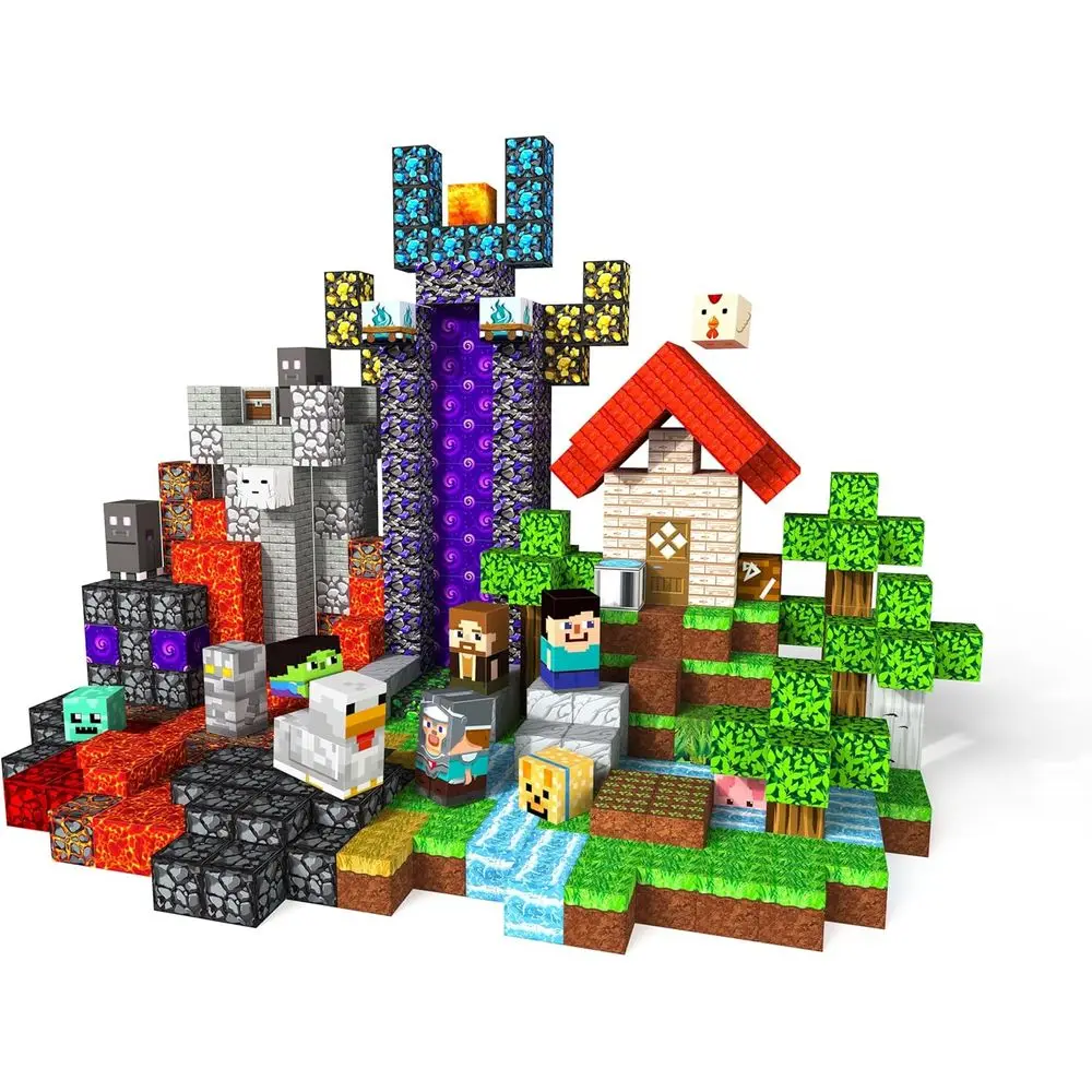 Ensemble de construction magnétique – Blocs de 500 pièces pour enfants, jouet éducatif pour les 3 ans et plus, cadeau idéal pour garçons et filles de 4 à 12 ans