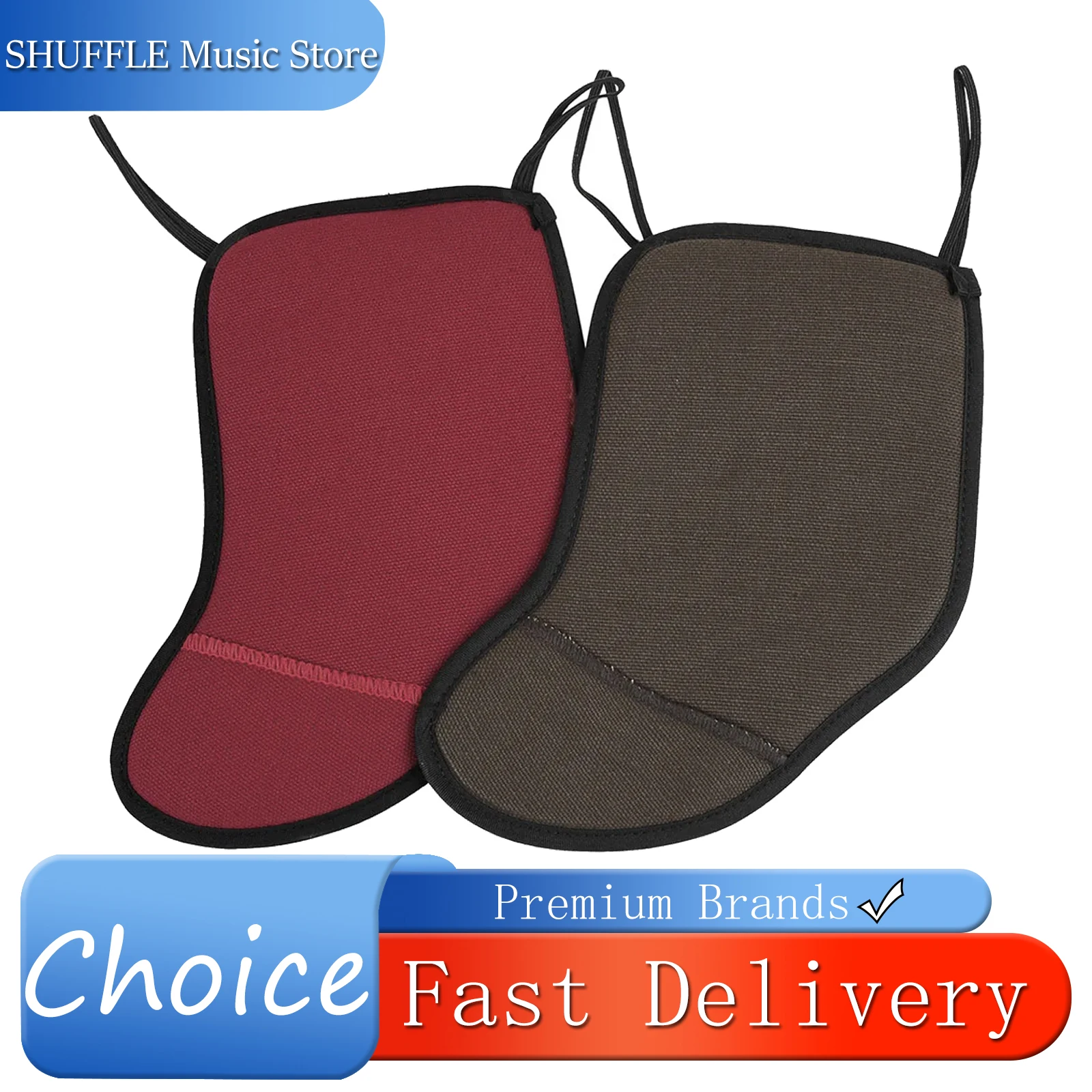 SLADE الكمان الذقن الكتف الراحة وسادة القطيفة 1/8 1/4 1/2 3/4 4/4 كمان غطاء قطني ناعم الإسفنج وسادة الكمان اكسسوارات أجزاء #1