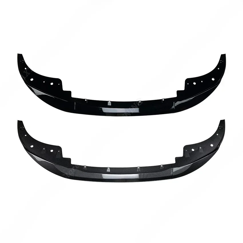 New！Car Front Bumper Lip Splitter Spoiler Body Aero Kit Accessories For BMW 4 Series G22 Coupe G23 Convertible M Pack 2020-2024