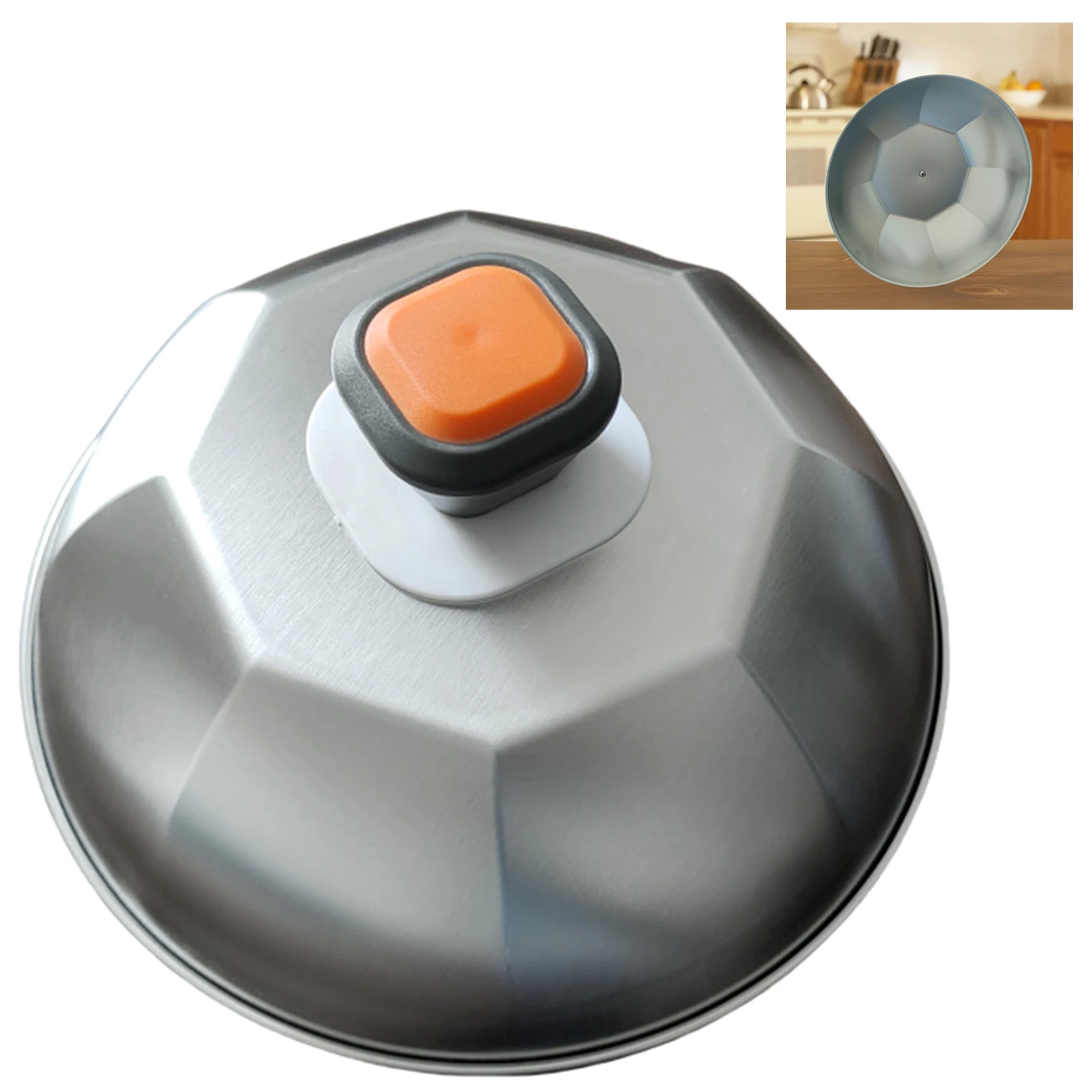 

9 Inch Stainless Steel Grill Cheese Dome Lid 0.6mm Thickness Commercial Grade Steamer Cover for Blackstone Flat Top Grill