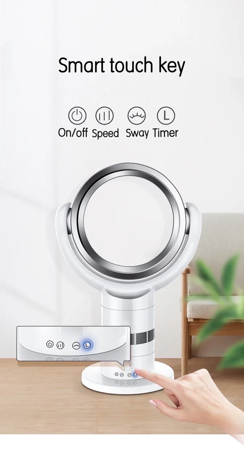 Home And School Portable electric Fan 10 Wind adjustable Portable Fan table Air Cooling Fans Bladeless Standing