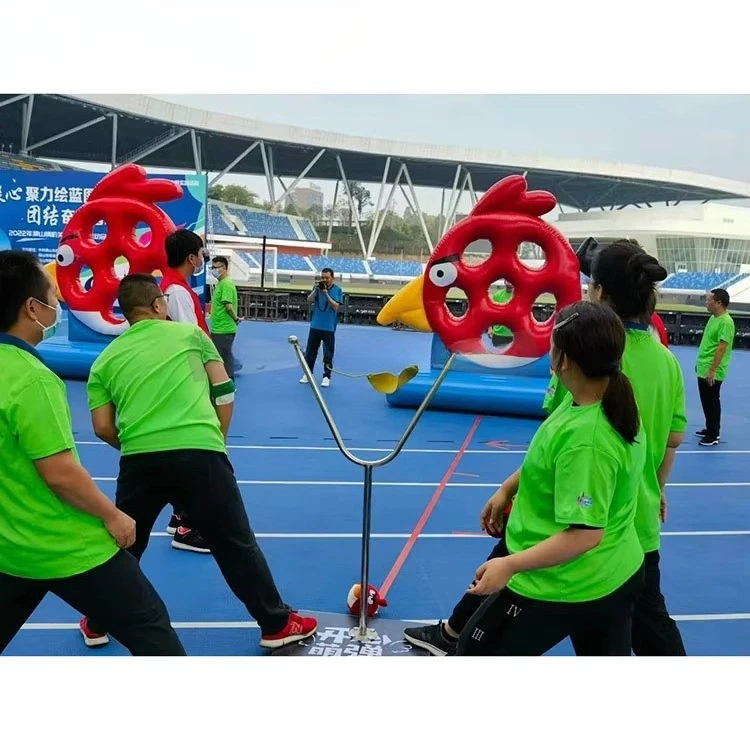 Juegos Inflables para Niños y Adultos, Juegos de Team Building al Aire Libre, Aves Inflables con Agujero