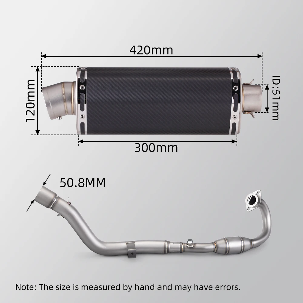 

High Quality Ak Off-road motorcycle exhaust pipe series for CRF250 CRF300 RALLY CRF150 T158 Full exhaust system