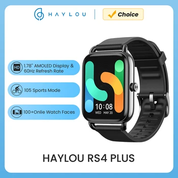 HAYLOU RS4 Plus Smartwatch 1.78'' AMOLED Display 105 Sports Modes 10-day Battery Life Smart Watch for Men Smart Watch for Women
