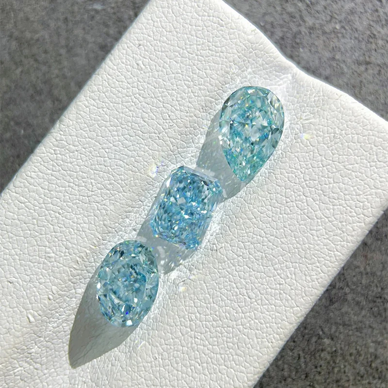 IGI Certified Fancy Blue CVD Lab Grown Loose Diamonds 1ct-15ct for Fine Jewelry Customization Wholesale