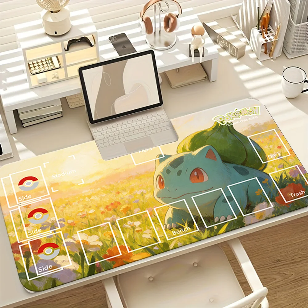 Bulbasaur Pokemon TCG Playmat Large Non-Slip Gaming Mouse Pad Desk Mat