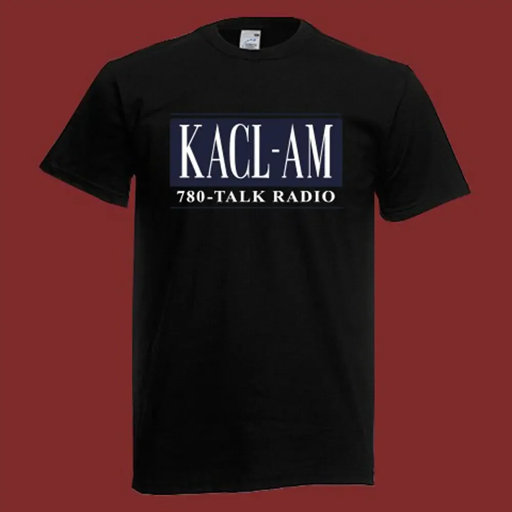 KACL AM Talk Radio TV Series Men's Black T Shirt Size S 5XL