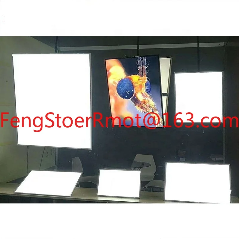 

A4 Size LED Light Acrylic Crystal Box Ultra Thin Slim Adverting Light Box Table Stand Menu Display Lightbox
