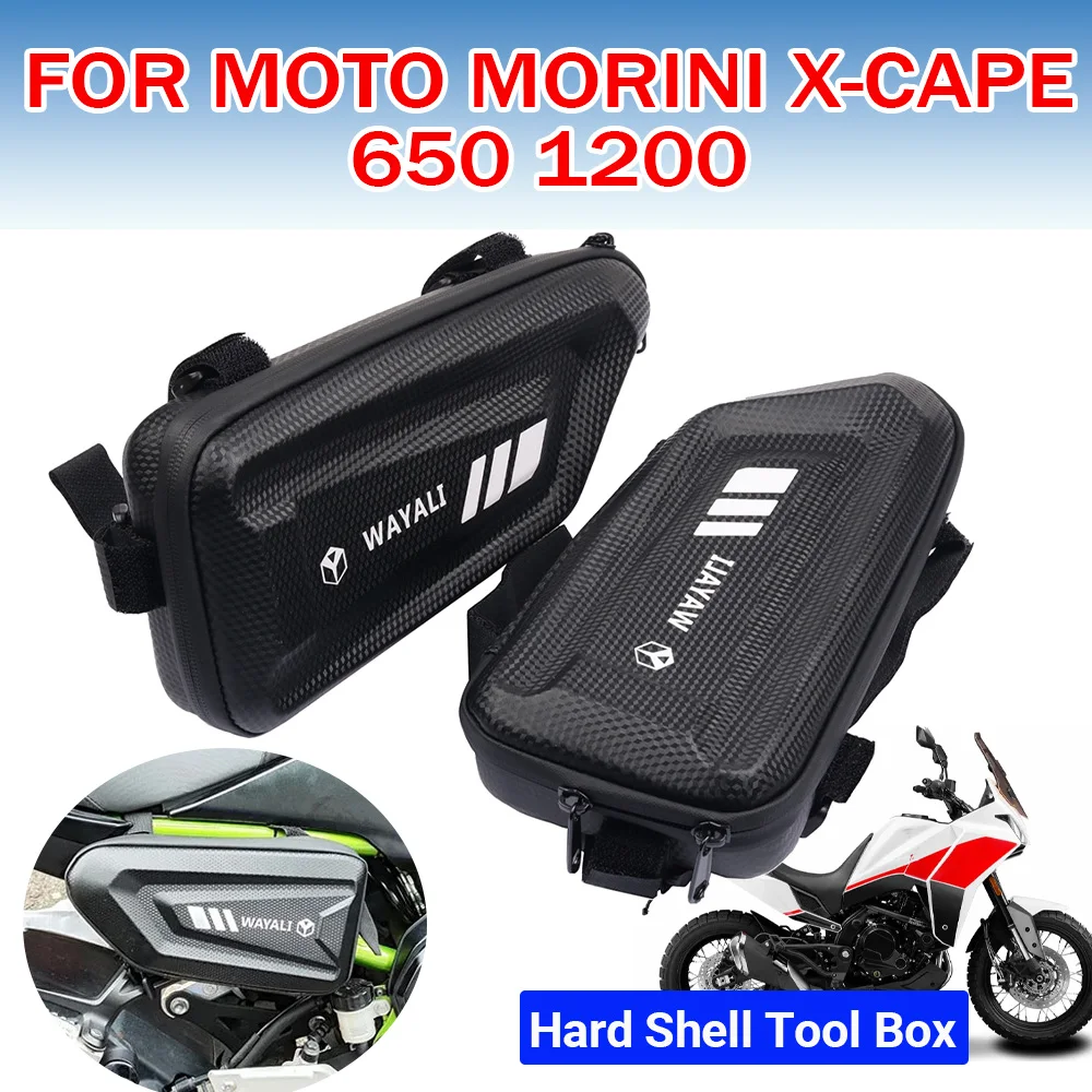 

For Moto Morini X-Cape 650 1200 XCape 650 X Cape 650X Red Motorcycle Accessories Side Bag Fairing Tool Bag Storage Frame Bags