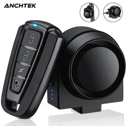 Anchtek Motorcycle Bike Alarm USB Charging Wireless  Anti theft 115dB Vibration Detector Electric Moto Car Alarm System