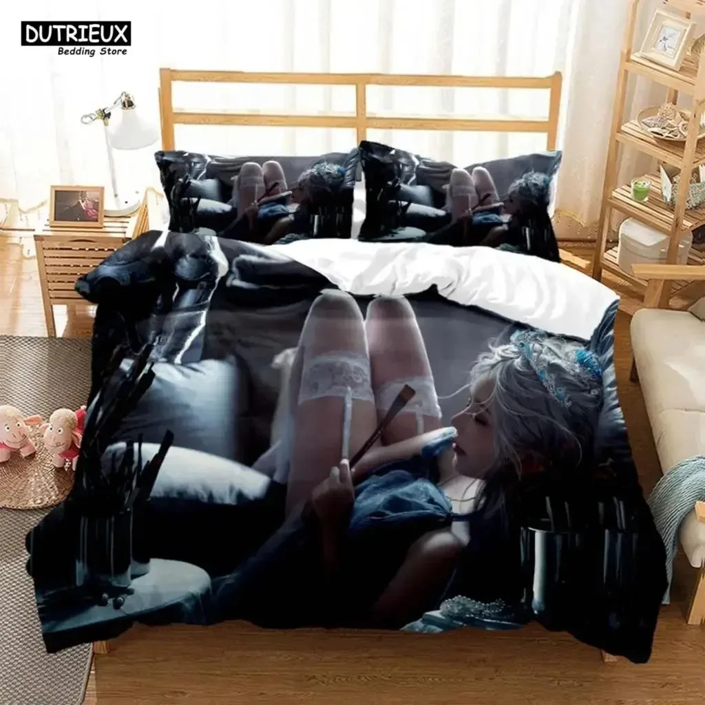 

Sexy Beauty Charm Soft And Comfortable Comforter Bedding Sets Quilt Cover And Pillowcase Complete Size Customizable