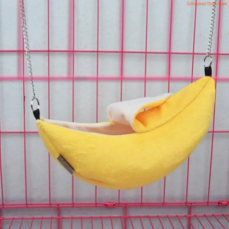 Hanging Hammock Banana Hideout Hamster Swing for Playing Sleeping W91B