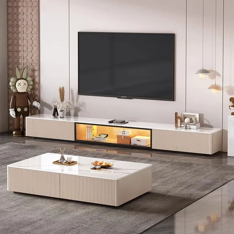 White Cabinets Tv Stands Display Luxury Salon Speaker Designer Center Nordic Tv Table Wood Suporte Para Tv Unique Furniture