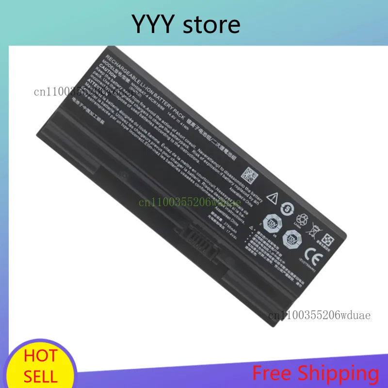 

NH50BAT-4 14.6V 41Wh Laptop Battery For Gigabyte G5 Series KC GD For Sager NP6855 NP6856 NP6875 Clevo NH50ED NH50RA