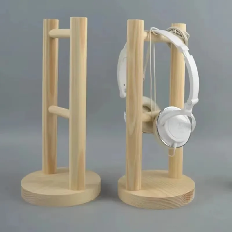 

Computer headset bracket, solid wood headset storage rack, necklace jewelry rack, creative ornaments