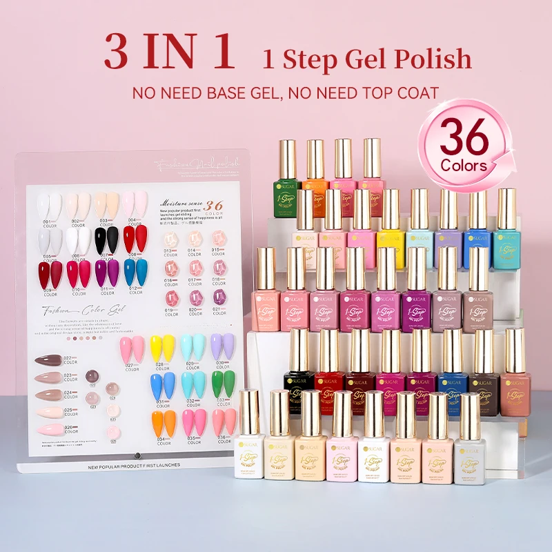 UR SUGAR Esmalte em gel de 1 passo 12ml 3 em 1 unha brilhante primavera verão nude rosa manicure gel para arte em unhas sem necessidade de gel de base e casaco superior
