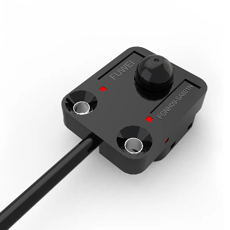 

FUWEIFGNHO9-SA801N Posi Micro Photoelectric Sensor Button Type Wafer Limit Switch with 3-Side LED Indicator for Automation FPOU