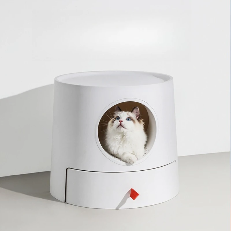 

tter box cat litter box combination semi-closed drawer