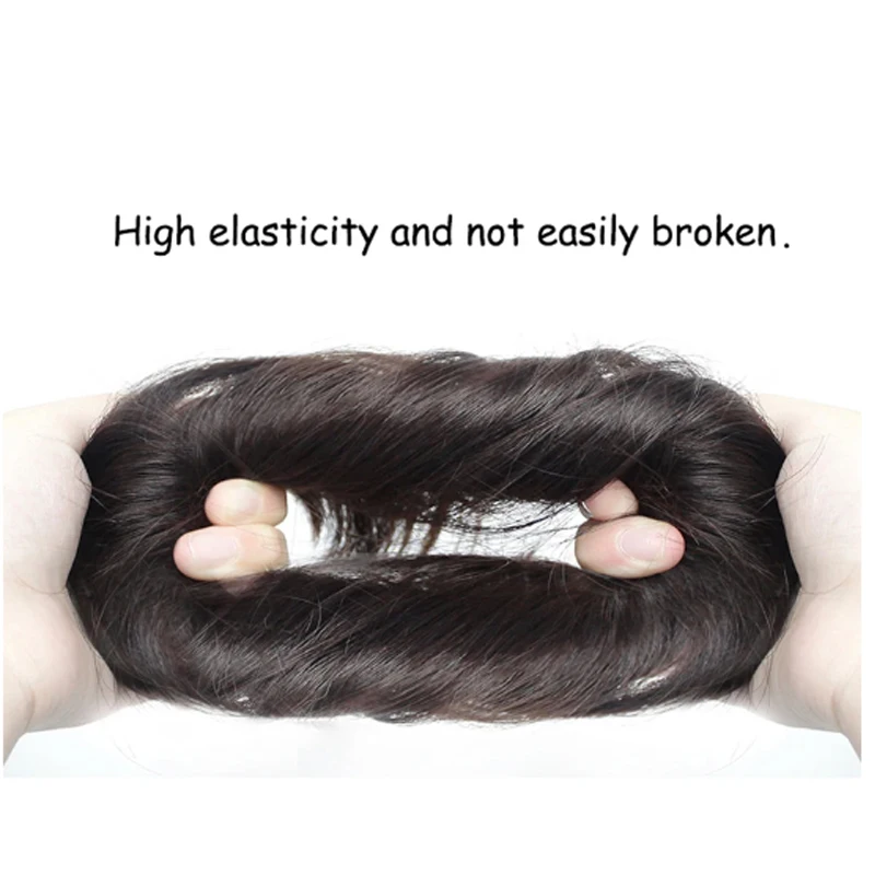 Synthetic Hair Bun Chignon Messy Curly Elastic Hair Band Scrunchy False Hairpieces Black Brown Wigs For Women