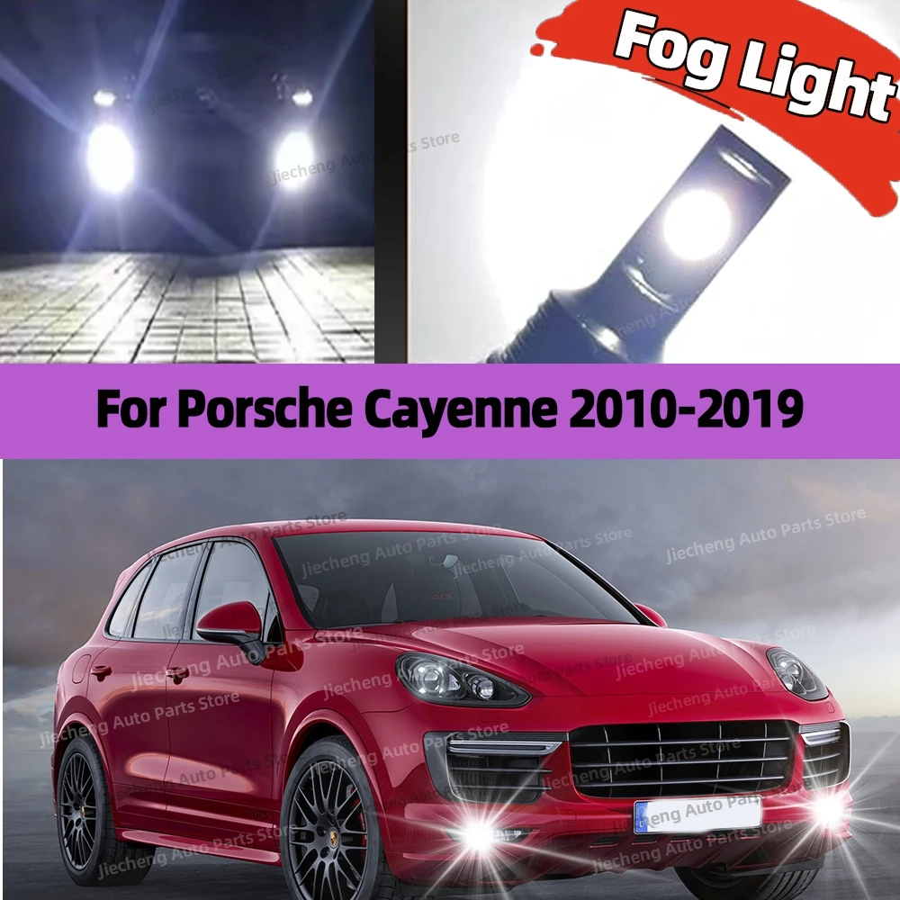 

6000K Front Fog Light 2pcs LED Bulb Lamp H11 H8 For Porsche Cayenne 2010 2011 2012 2013 2014 2015 2016 2017 2018 2019