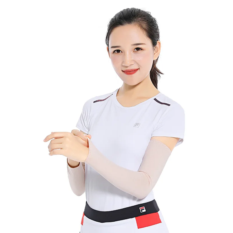 Summer New Cycling Arm Warmers For Men Women Girls Soft Driving Sunscreen Long-Sleeved Outdoor Solid Color Riding Sleeves