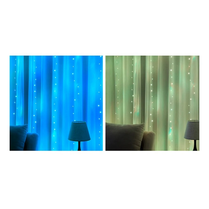 3 x3meter USB LED tende festone 16 colori LED luci ghirlande per luci natalizie luci stringa Ramadan decorazioni per feste, durevoli