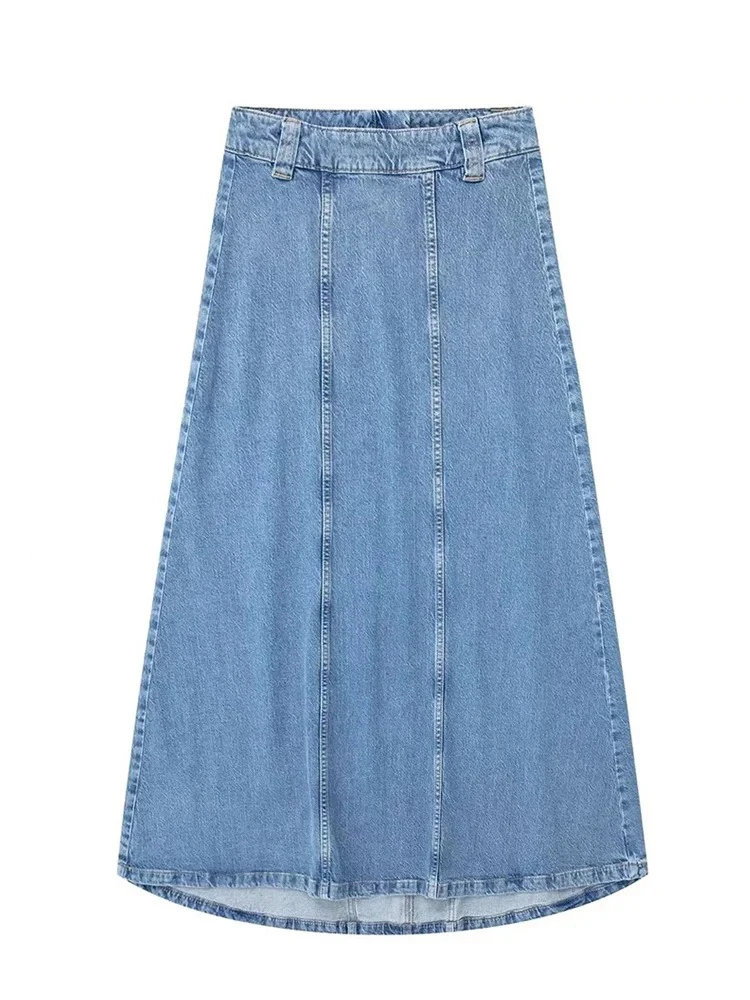 Женщины Лето Улица Винтаж Джинсовый Костюм Бабочка Bowtie Половина Рукава Рубашка Две Части Высокой Талией Джинсовая Юбка Половина Тела Женский Костюм Праздник Темперамент Мода Джинсовая Юбка Костюм