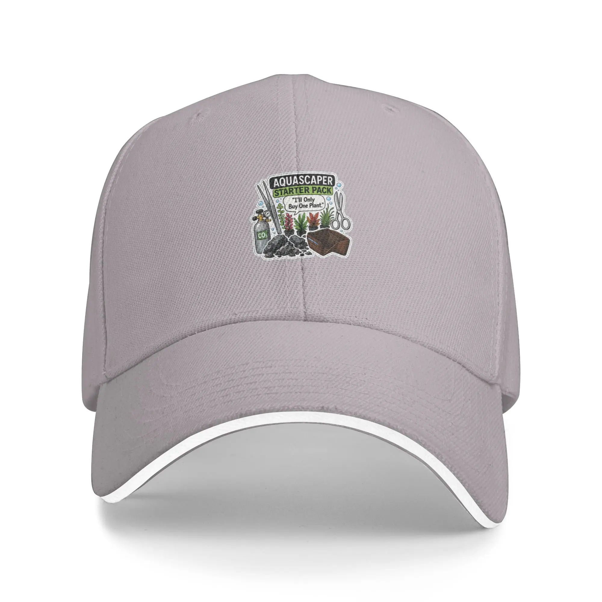 Hot Sale Funny Aquascaper Starter Pack Aquarium Hobby Baseball Cap  Oversized Men's Summer Cap  Flea Market Men's Summer Cap