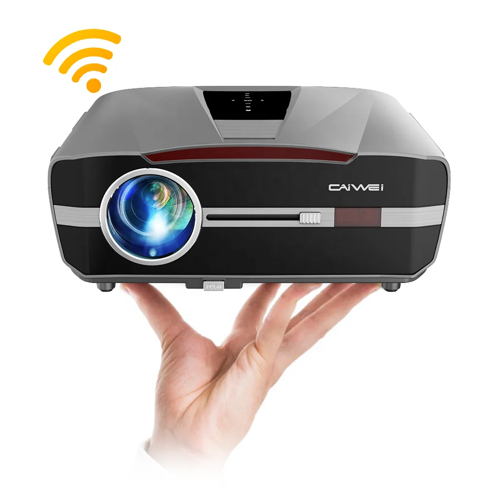 OEM/ODM Smart 1080P 4K LED Projector 1550 ANSI Lumens Auto Focus Android 9 Business/Education Use LCD 2G For IPhone PS5 For PC