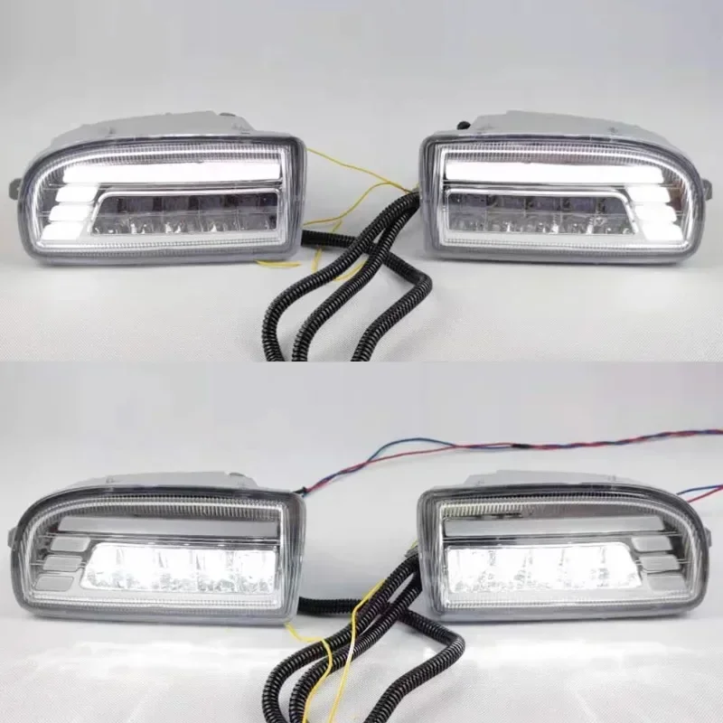 For Toyota Land Cruiser 4700 LC100 FJ100 1998-2008 LED fog light assembly daytime running lights running water turn signals