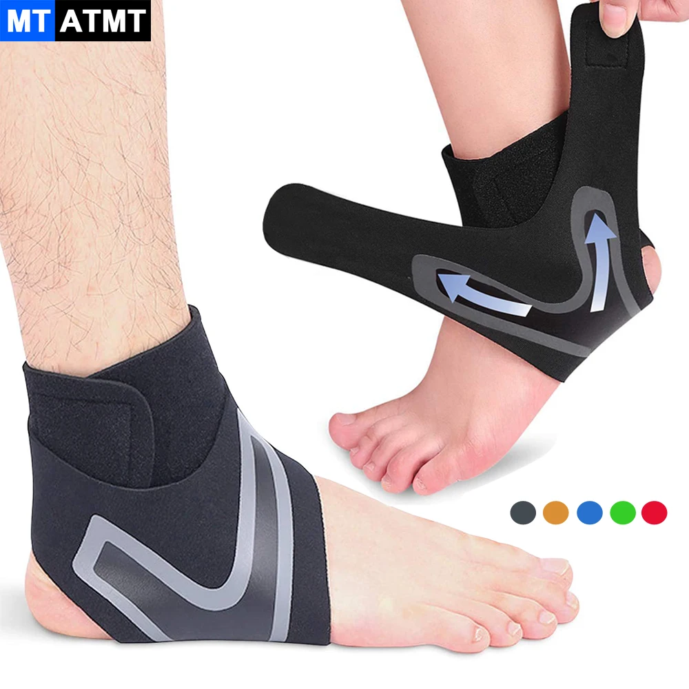 

MTATMT Sports Ankle Support Elastic Compression Brace Ankle Stabilizer Tendon Foot Sprain Pain Relief Strap Running Basketball