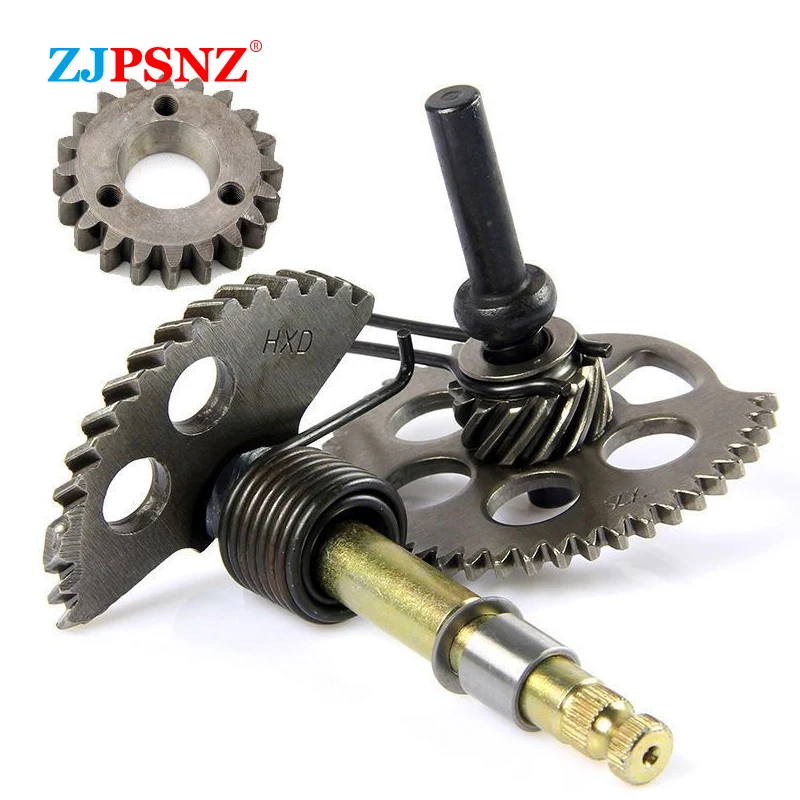 Motorcycle Start Gear Starter Start Shaft Idle Gear Spring Kit For Parts Engine GY6 50cc 80cc 125cc 150cc Motorcycle Universal