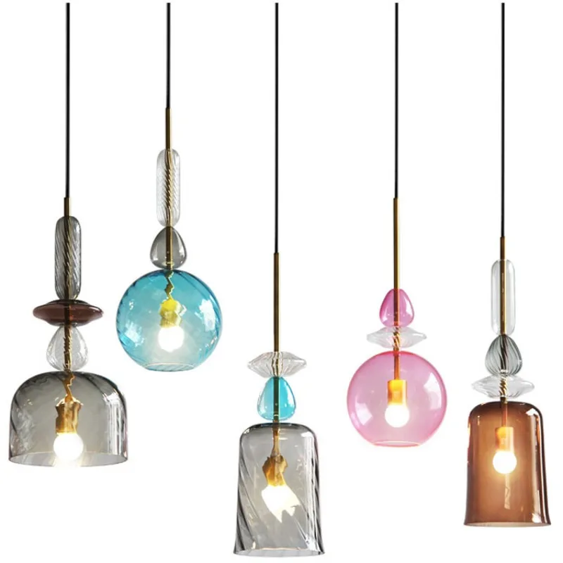 

Nordic Creative Color Postmodern Restaurant Bedroom Bedside Lights Bar