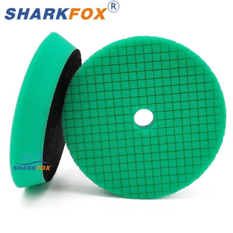 Sharkfox-Discos de pulido de esponja para coche, Kit de almohadillas de pulido para pulidor de coche, 3/5/6 pulgadas (80mm/150mm/175mm)