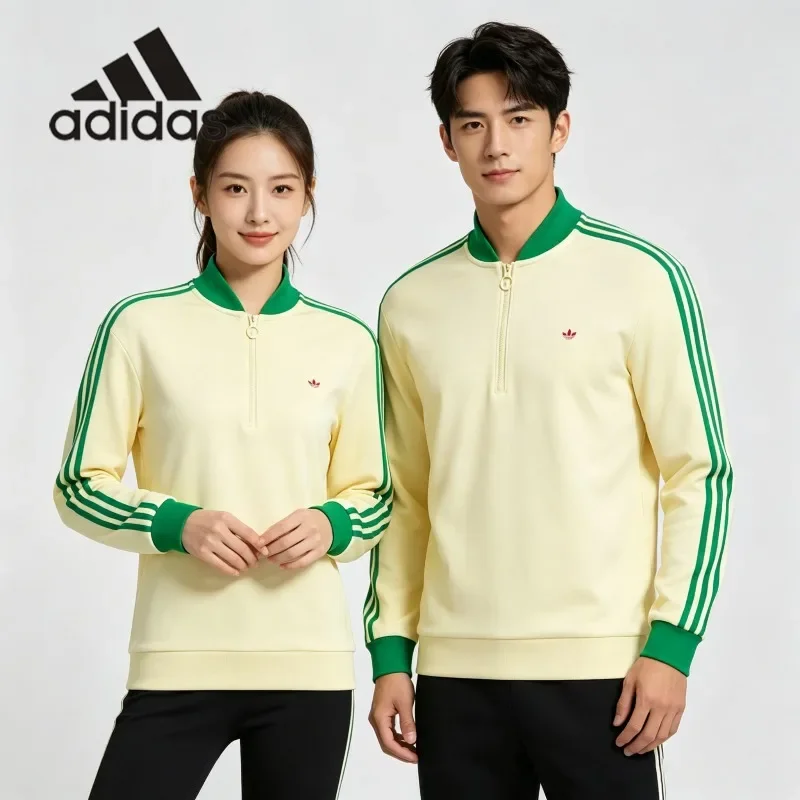 Adidas Contrast Shoulder-Wrap Casual Jacket - Urban Hip-Hop Trend - Soft and Warm - Casual Coat JP2059 - 1 PCS
