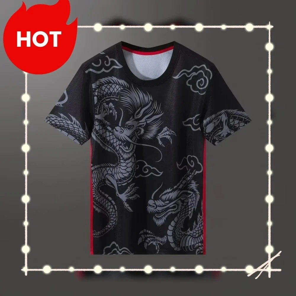 أحدث شعبية Uenix سترة كرة الريشة سنة لونغ العصرية الرجال موضة الكبار الأطفال تي شيرت رجالي