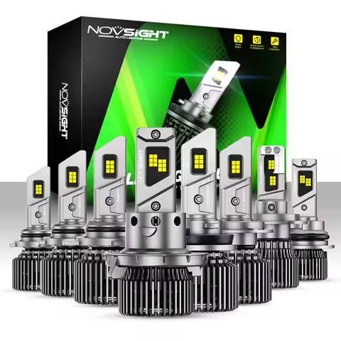 NOVSIGHT H7 LED Canbus H4 LED Headlight 22000LM 100W H11 H8 H9 9005 HB3 9006 HB4 Car Light 6500K White Mini Size Auto Headlamp