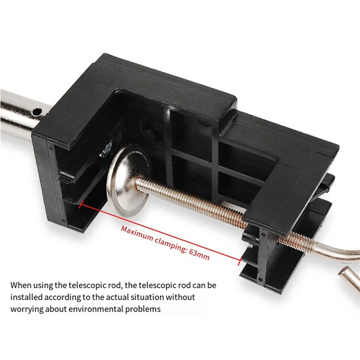 Soporte de amoladora rotativa de eje Flexible tipo abrazadera, soporte telescópico de molino eléctrico, soporte de escritorio, estante de gancho de banco de trabajo